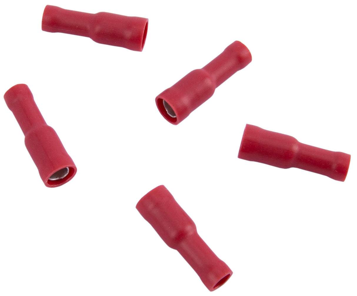 Dresselhaus round crimp connector round socket, 4mm insulated, 0.25-1.0 qmm