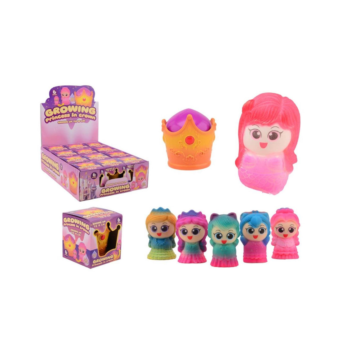 Johntoy rostoucí postava princezny v koruně