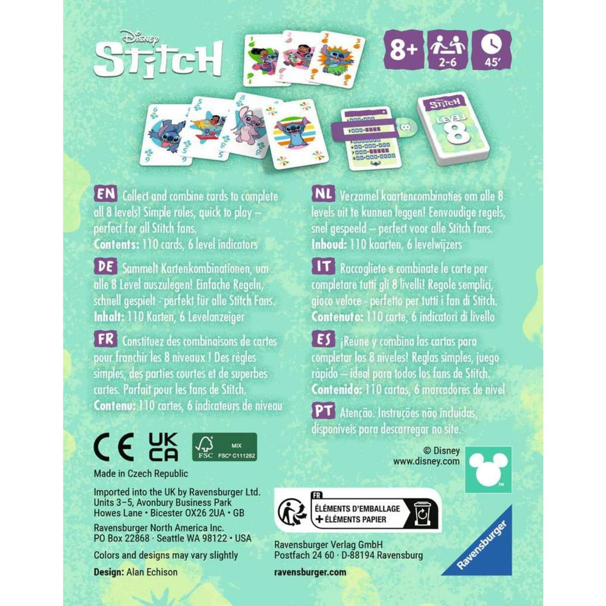 Ravensburger level 8 stitch card game