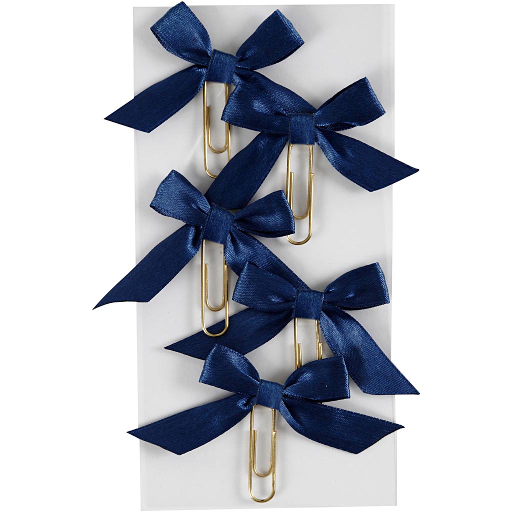 Creativ company paperclips, size 40x70 mm, blue, 5 pieces in a box