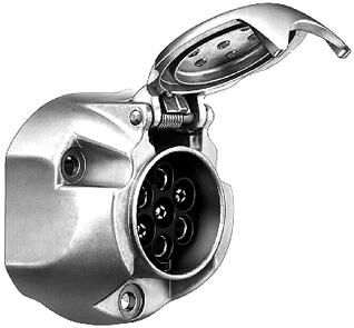 Hella contact box socket 7-pin screw connection