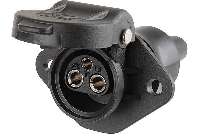 Herth+buss contact box 3-pin socket outlet plastic