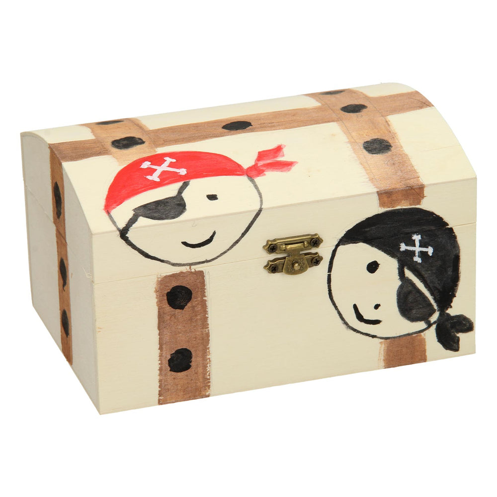 Decorate your own Wooden Treasure Chest, 3 pcs.