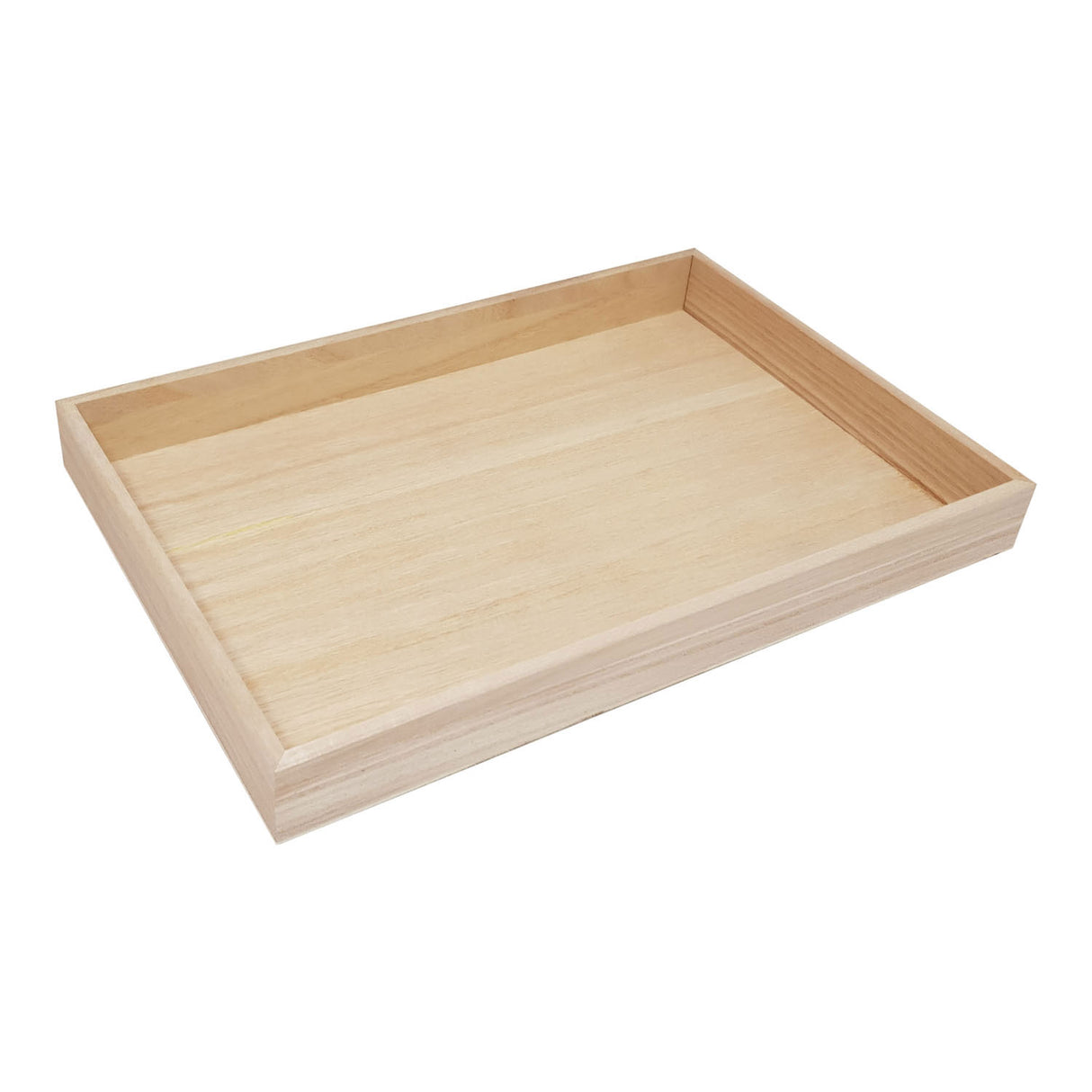 Large Paulownia Wood Tray, 30.6x20.5cm