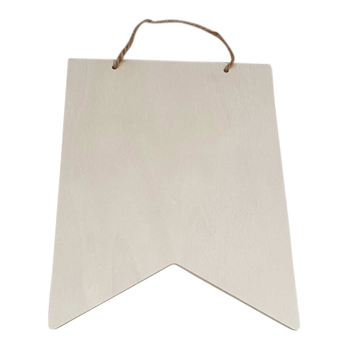 Дървено правоъгълно знаме със закачалка, 25,3x20,3 см