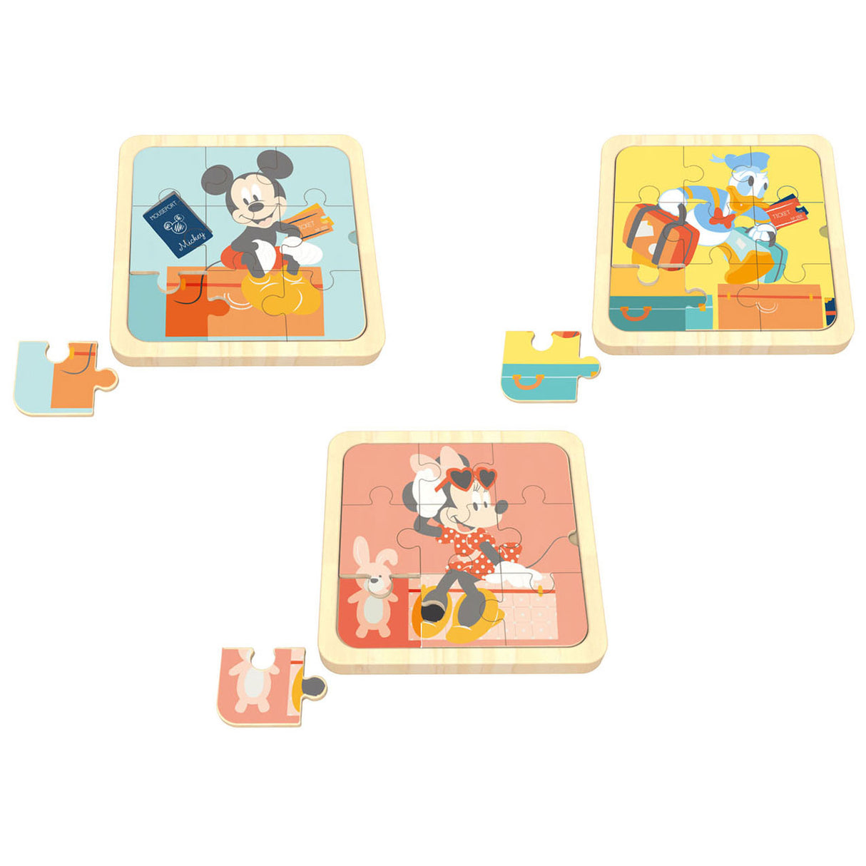 Disney Holz Mini Puzzle 3in1