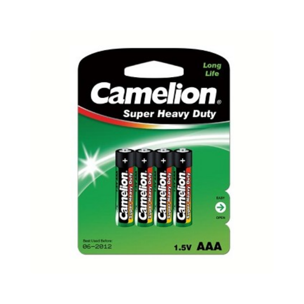 Camelion AAA Batteries en zinc carbone par 4 pièces