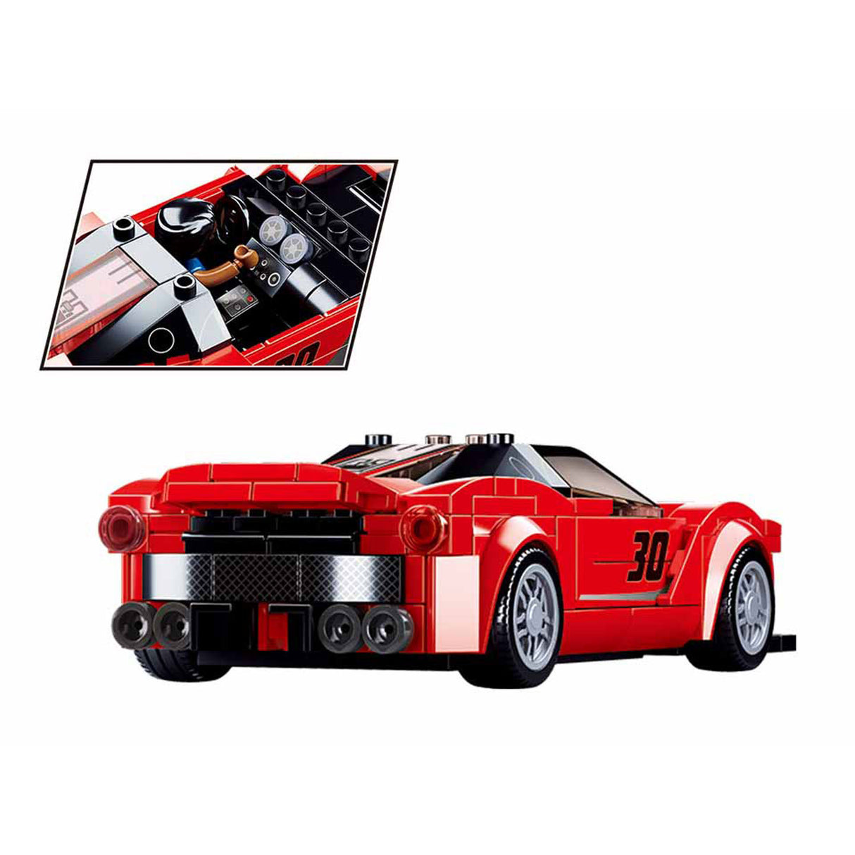 Sluban italiaanse supercar rood - 262dlg.