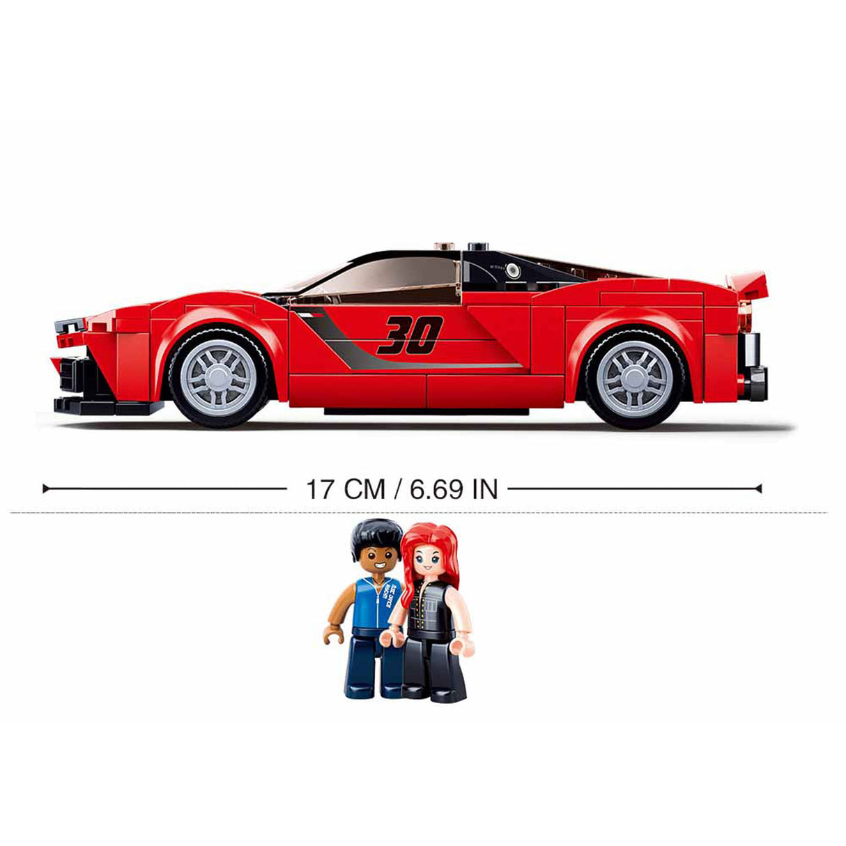 Sluban italiaanse supercar rood - 262dlg.