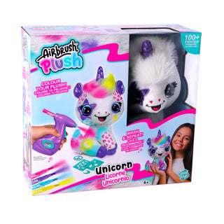 Airbrushed plush unicorn