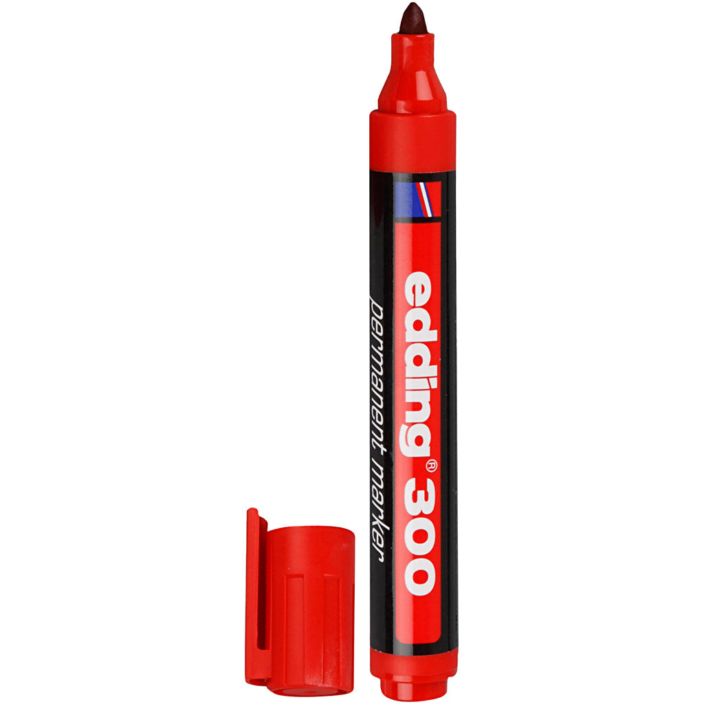 Edding 300 marker, line width 1.5-3 mm, red, 1 piece
