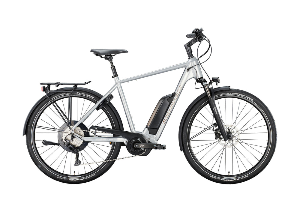 Brennabor elektrische trekkingfiets t-38e mod. 22 ebike brennab.t-38e 28 55 diam. 10sp silver brown