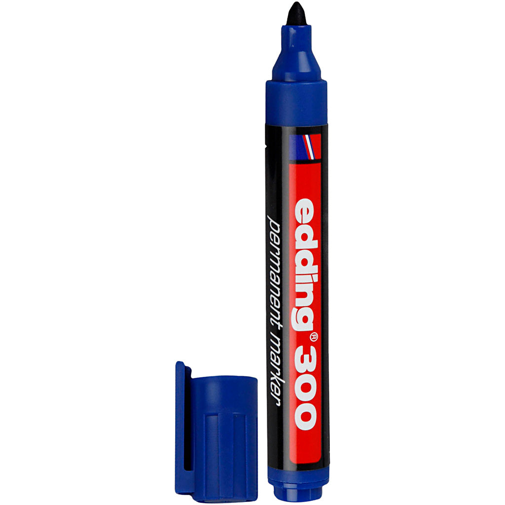 Edding 300 marker, line width 1.5-3 mm, blue, 1 piece