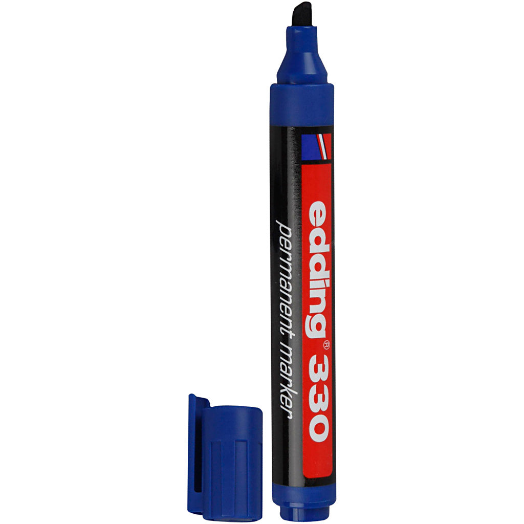 Edding 330 marker, line width 1-5 mm, blue, 1 piece