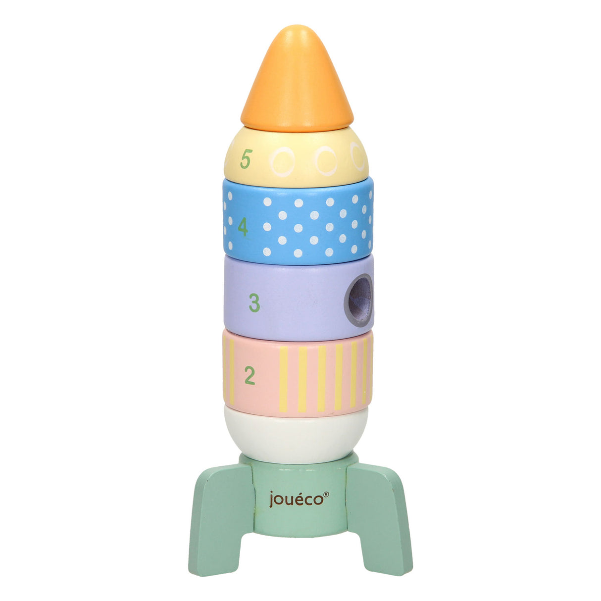Joueco Wooden Stacking Rocket