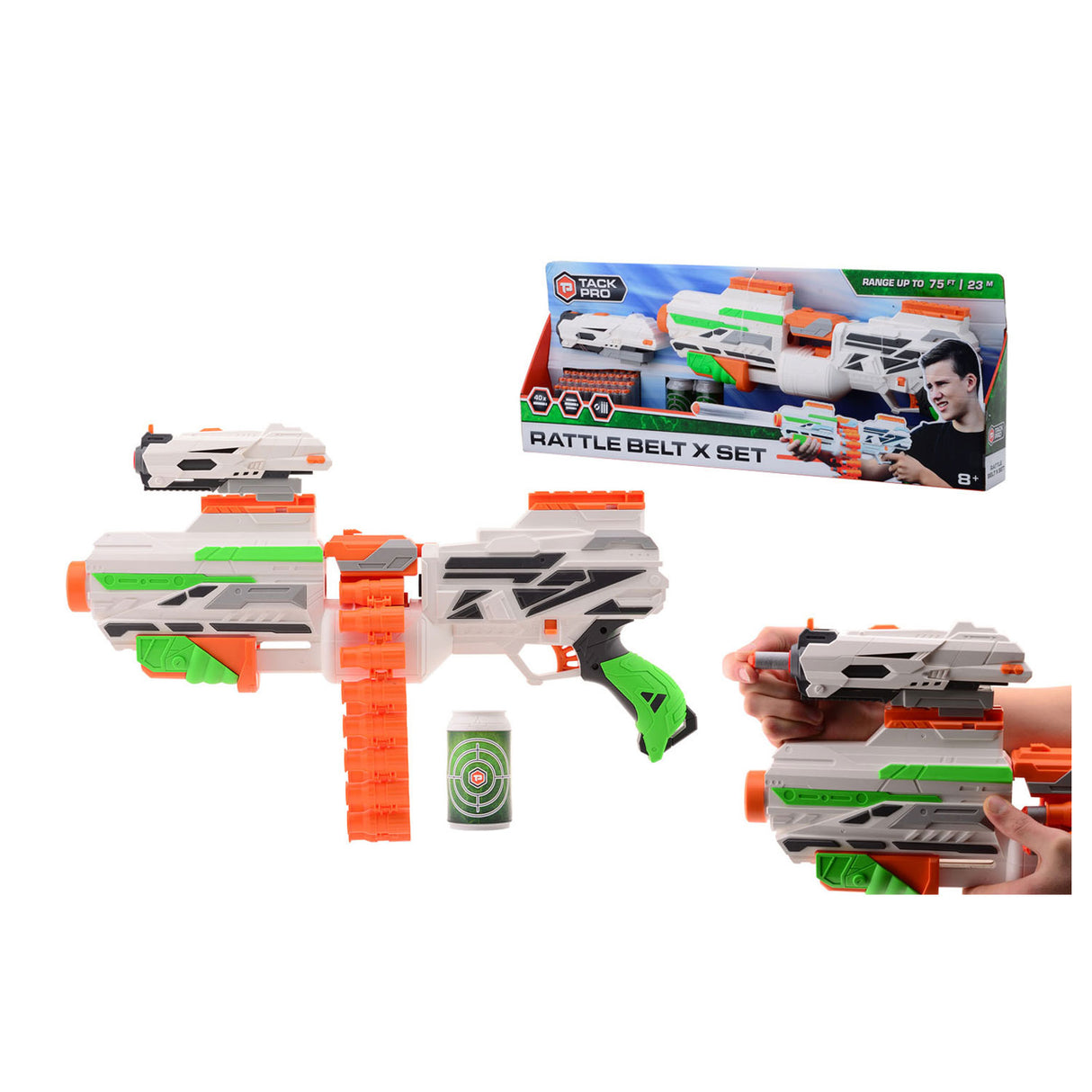 Tack Pro Tack Tack Ratch Belt X set con 40 dardos y accesorios