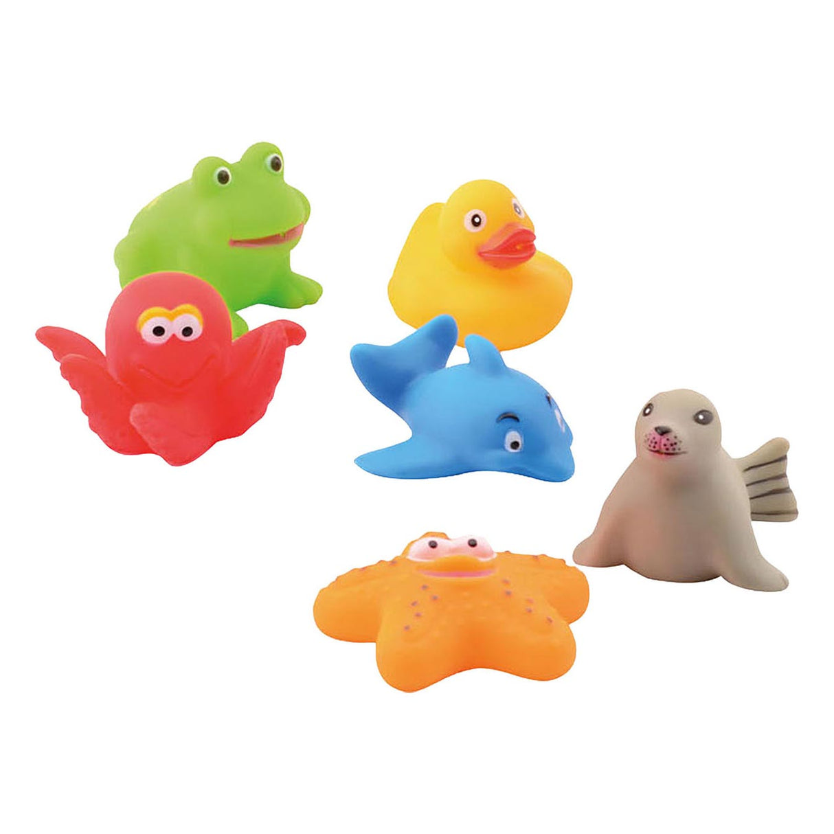 Johtoy Happy World Bath Toys, 6dlg.