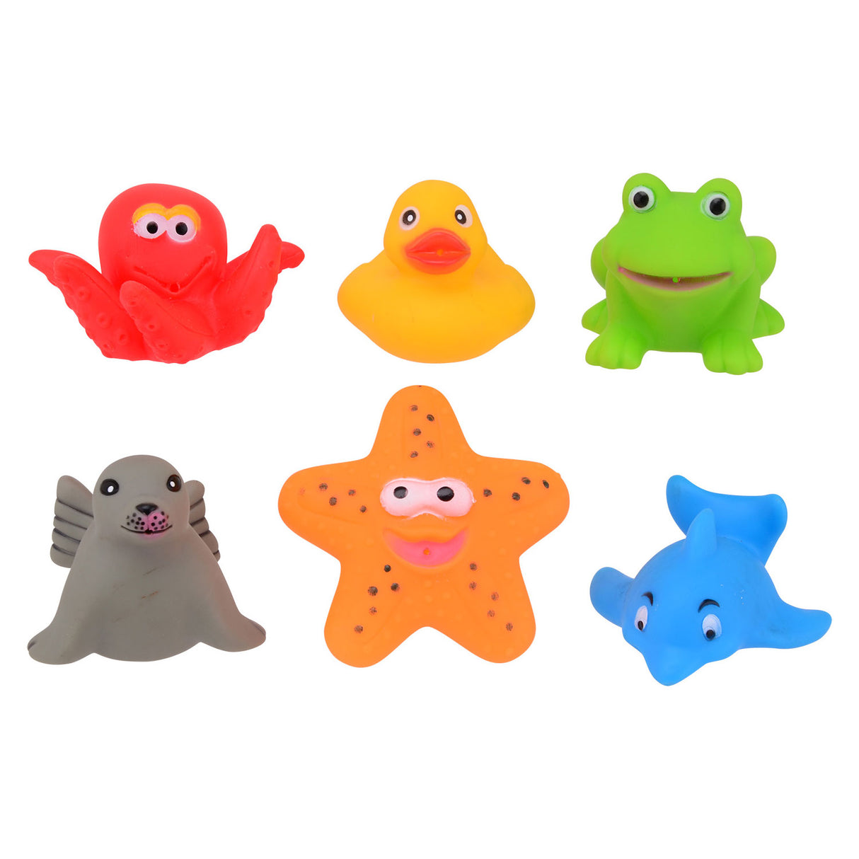 Johntoy Happy World Bath toys, 6 pcs.