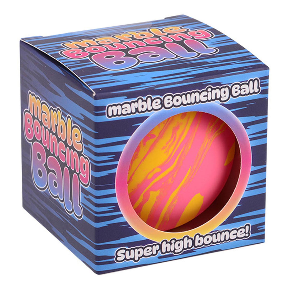 Johntoy dutá skákacia guľa mramorová, 6 cm