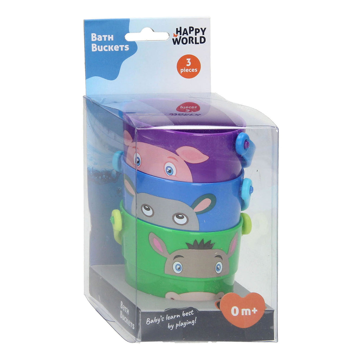 Johntoy Happy World Подреждащи кофи, 3 бр.