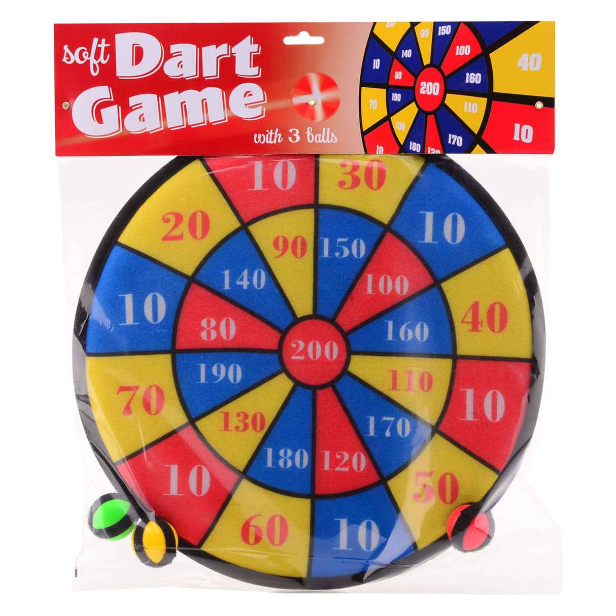 Johntoy Velcro Darts Game with 3 Balls, 36cm