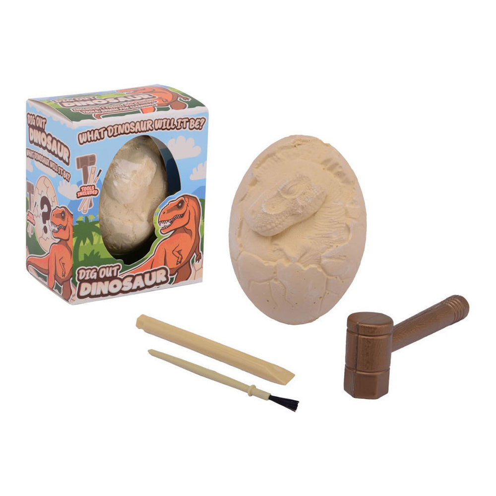 Johntoy carving dino egg fossil