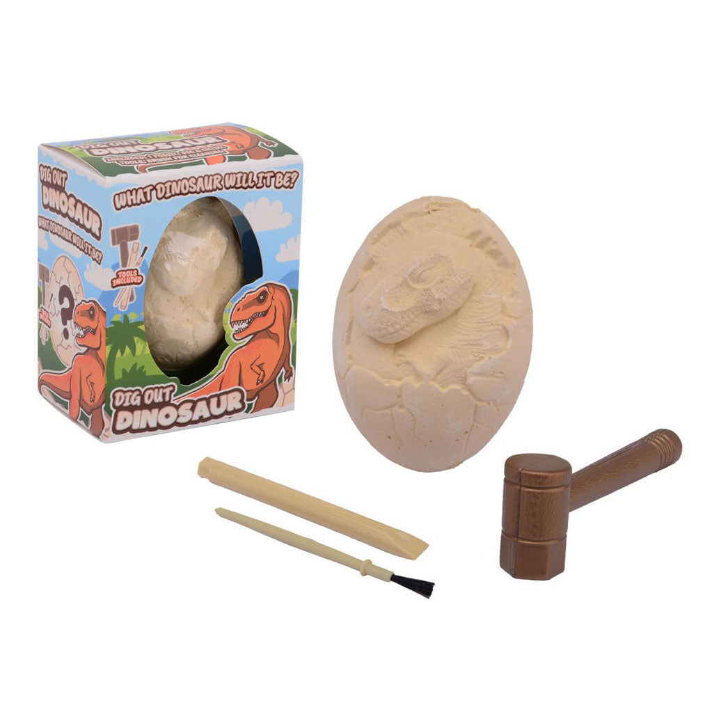 Johntoy carving dino egg fossil