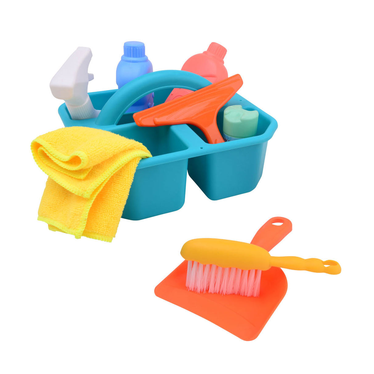 Johntoy Cleaning Set in Bucket, 9pcs.
