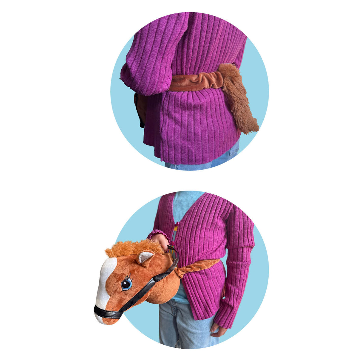 JOHNTOY Holly Horse Horse Head Brown con elástico