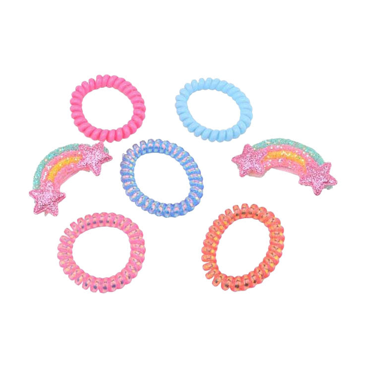 Johntoy hair accessories in cup gift set, 7pcs.