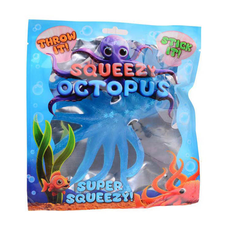 Johntoy sticky octopus in foil bag