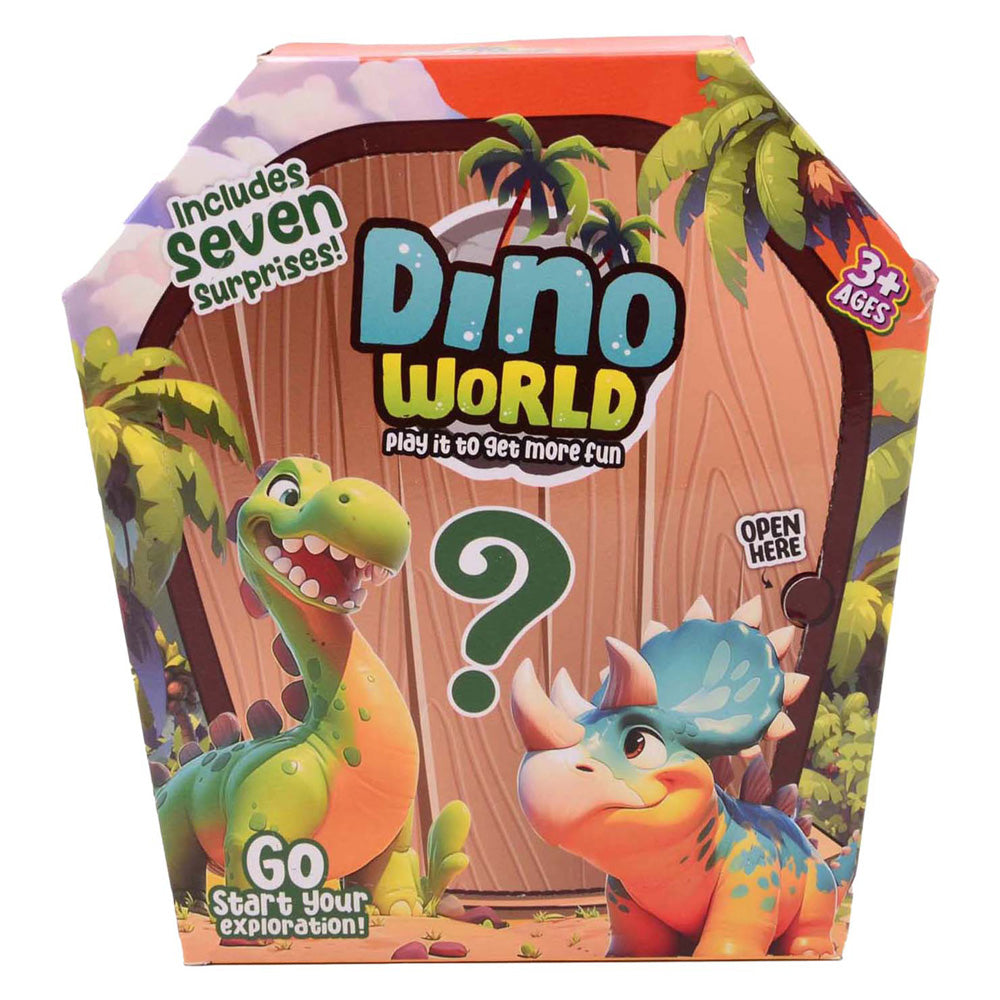 Johntoy dino world - slime fun mystery box - 7 pcs.