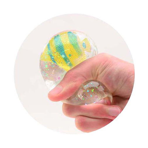 Johntoy slow rise glitter cube with fish