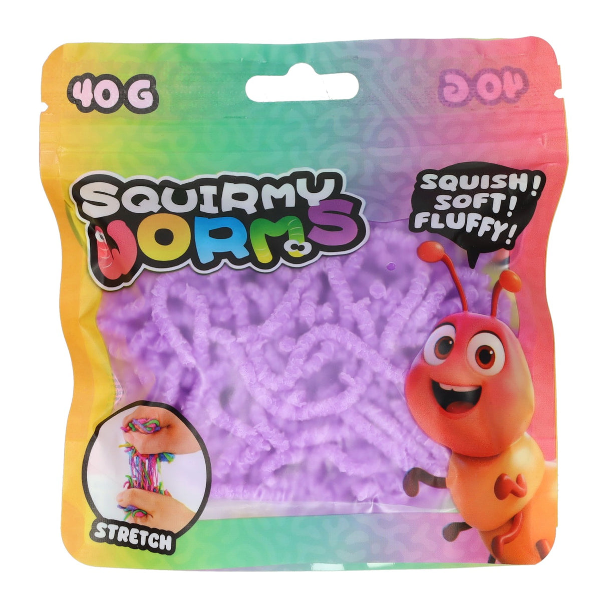 Johntoy squirmy wormen kleur - 40gr.