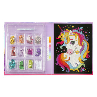 Sequin art 20 x 25 cm 12 colors 2 assorted