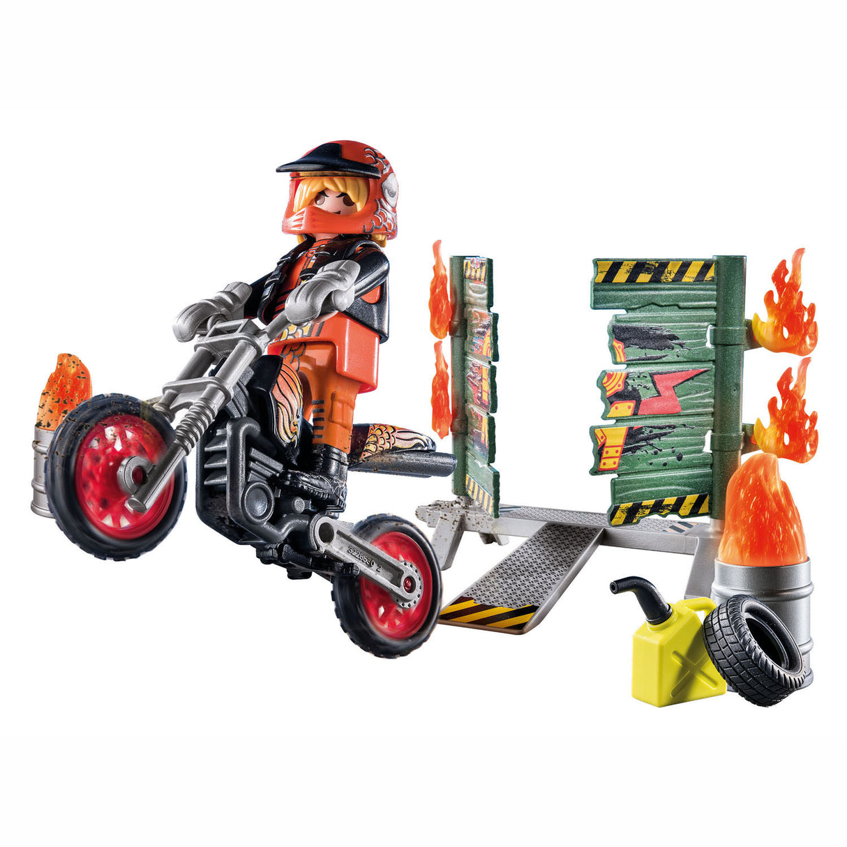Playmobil Starterpack Stuntshow Motor s ohnivou stěnou 71256
