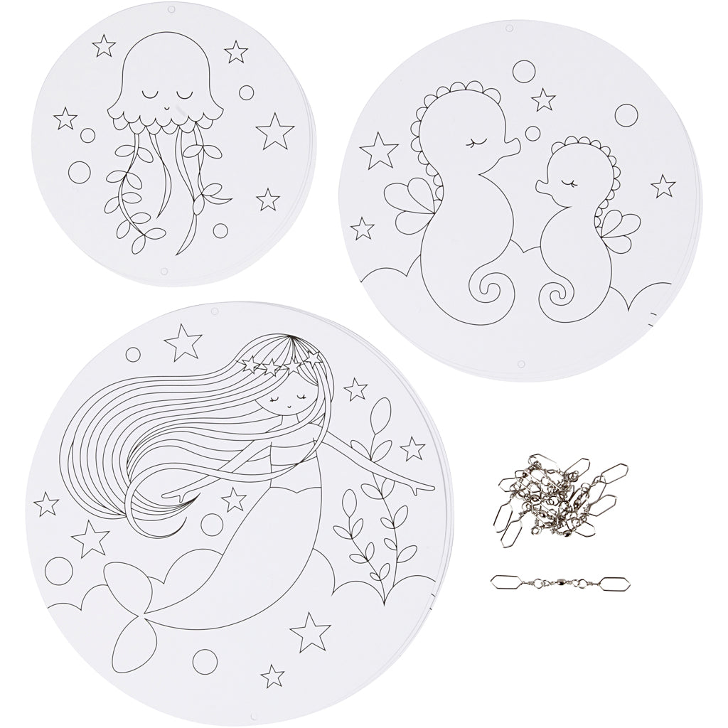 Creativ company mobiles with motif, d 12+15+18 cm, 300 gr, 3 sets 1 box