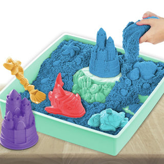 Spinmaster kinetic sand sand box blue | 2 stuks