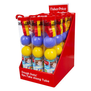 Mattel fisher-price deg 4 bollar i tub med former