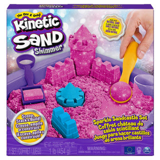 Spinmaster kinetischer Sand, funkelnde Sandburg in Rosa