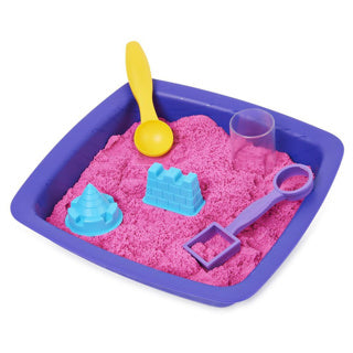 Spinmaster kinetischer Sand, funkelnde Sandburg in Rosa