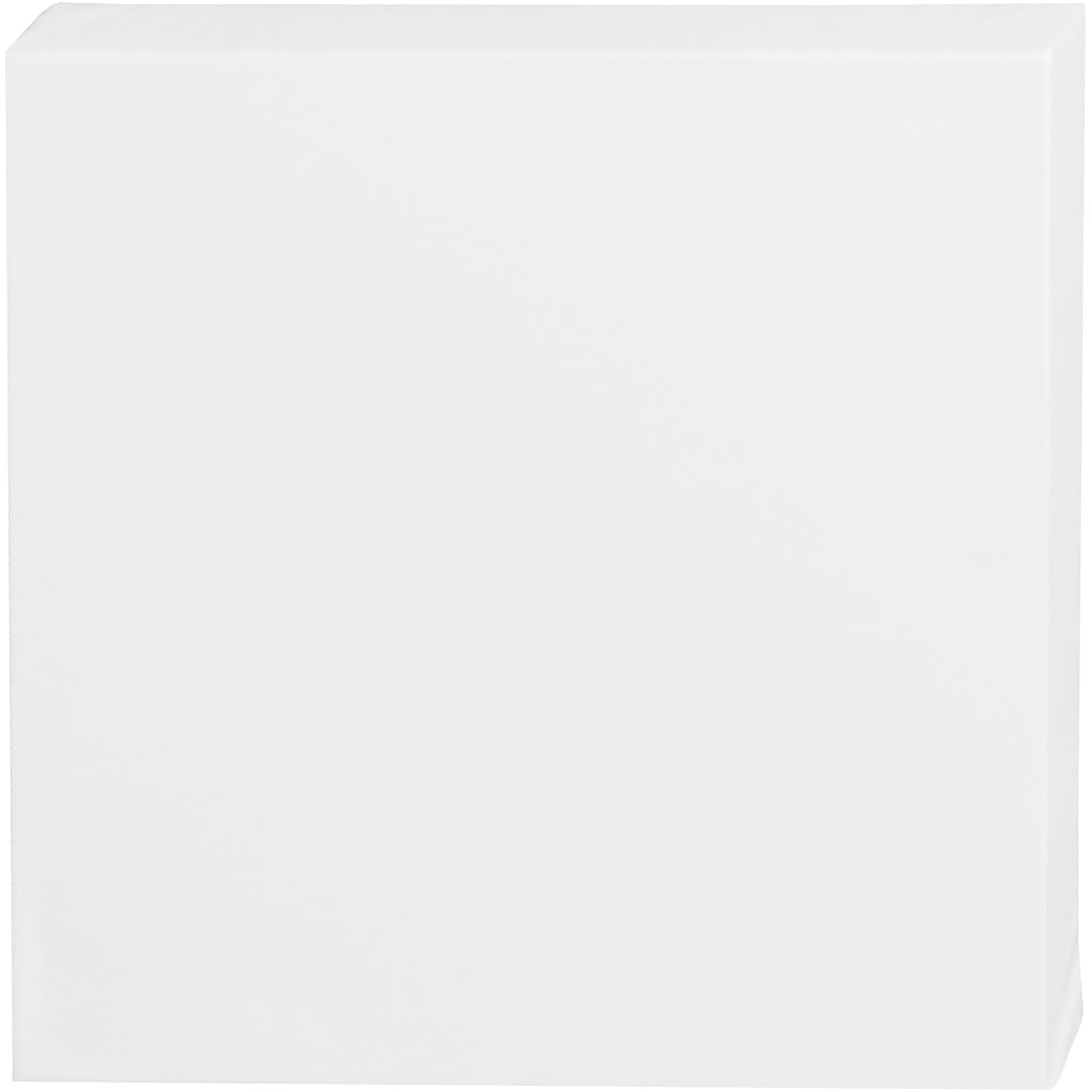 Creativ company canvas, d: 3,7 cm, afm 30x30 cm, 360 gr, wit, 1 stuk