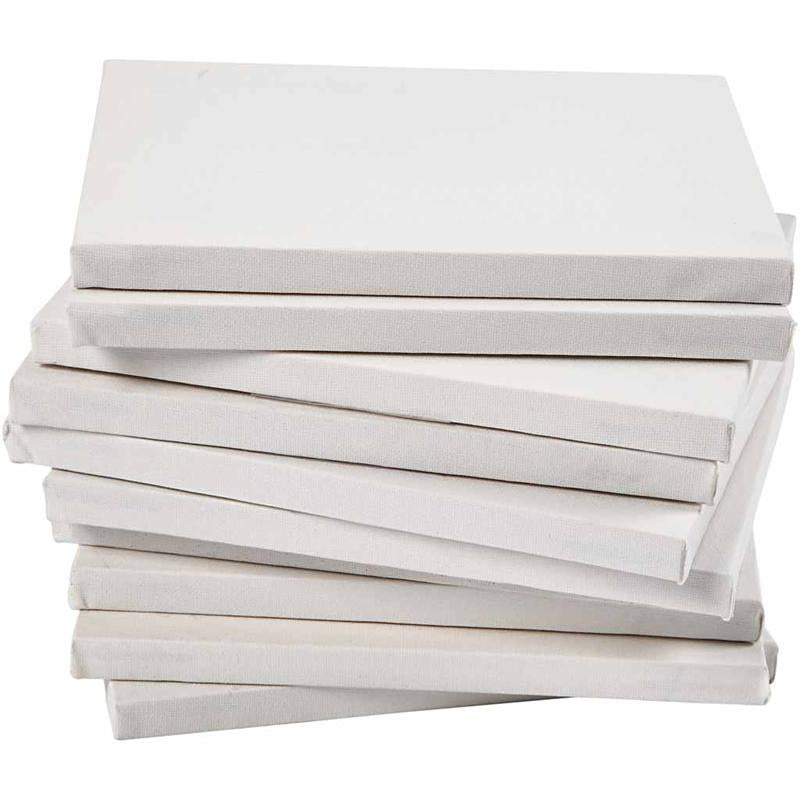 Creativ company stretched canvas, d: 1.6 cm, A3, size 29.7x42 cm, 280 gr, white, 40 pieces in a box