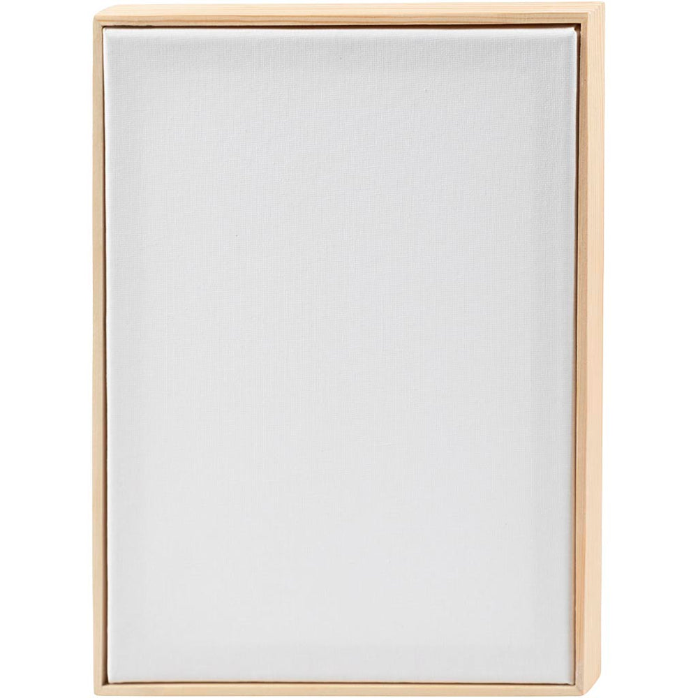 Creativ company stretched canvas with frame, A4, size 29.7x21 cm, 280 g, white, 10 pieces 1 box