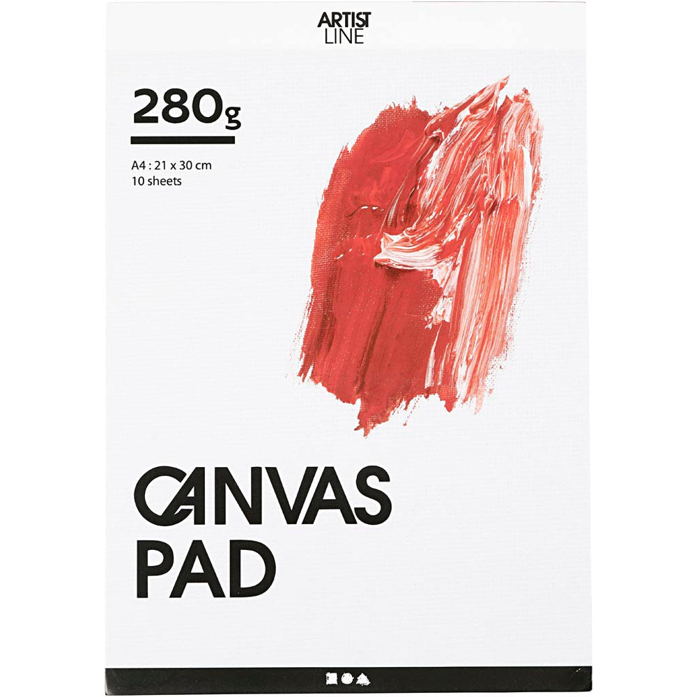 Leinwand blockieren weiße A4 280gr, 10 Blätter