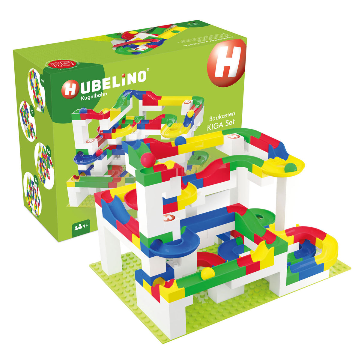 Caja de construcción Hubelino Marble Track Kiga School Set, 352 piezas
