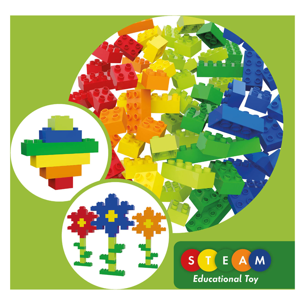 Hubelino Building Stone Set, 120dlg.