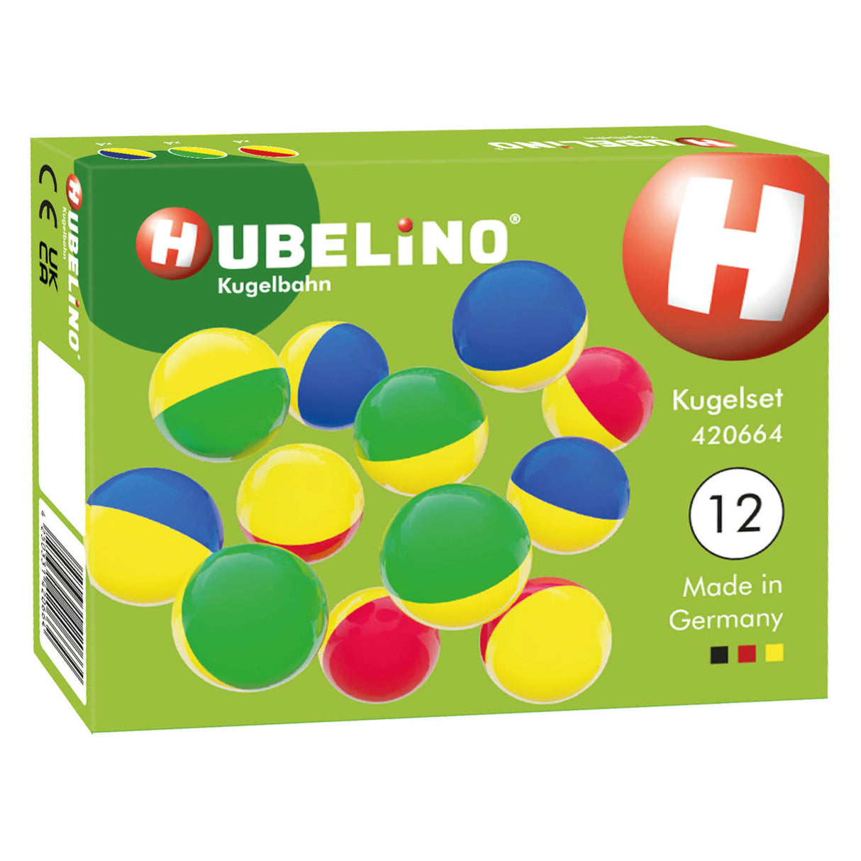 Hubelino marbles two colours, 12 pcs.