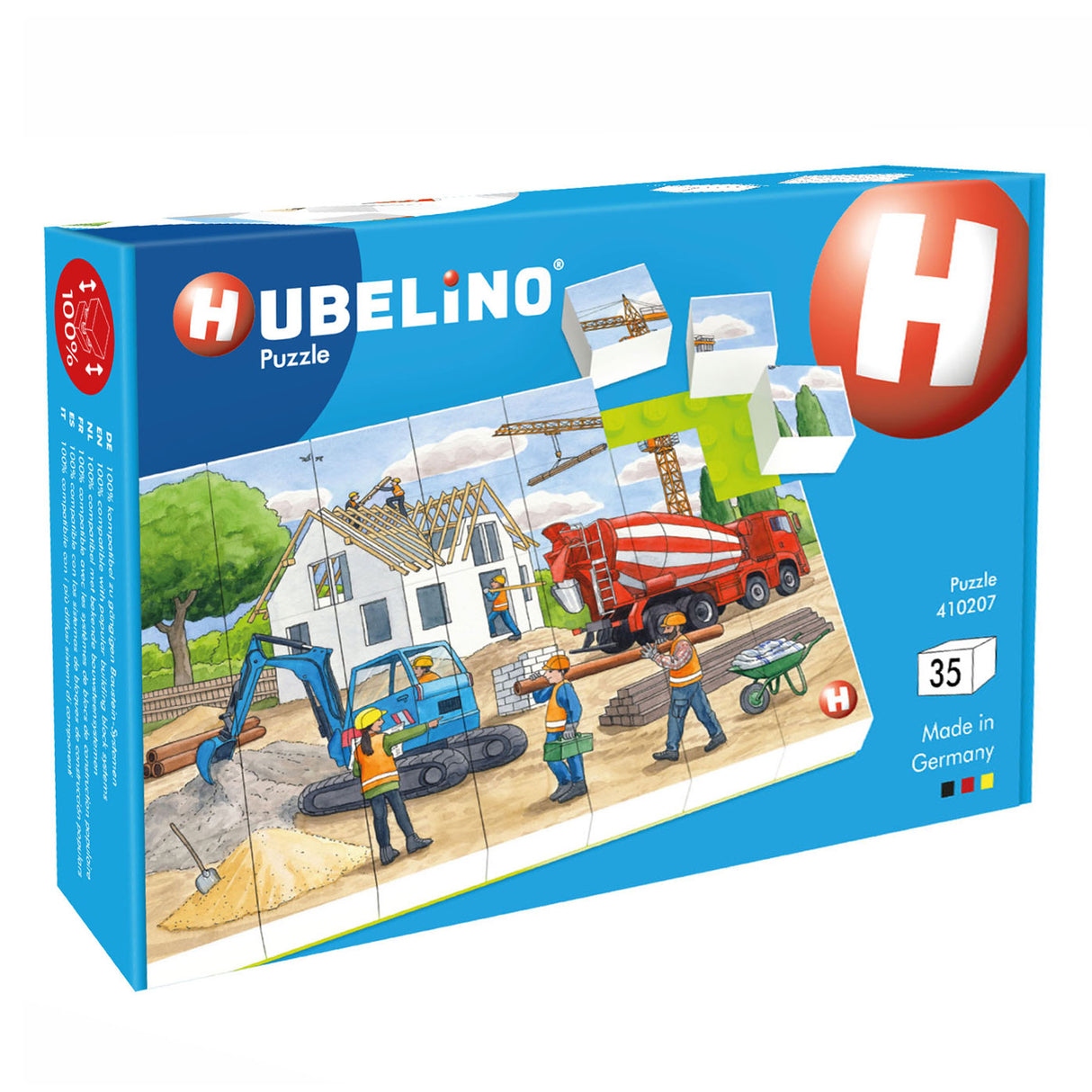Hubelino Block Puzzle On the Construction Site, 35 pcs.