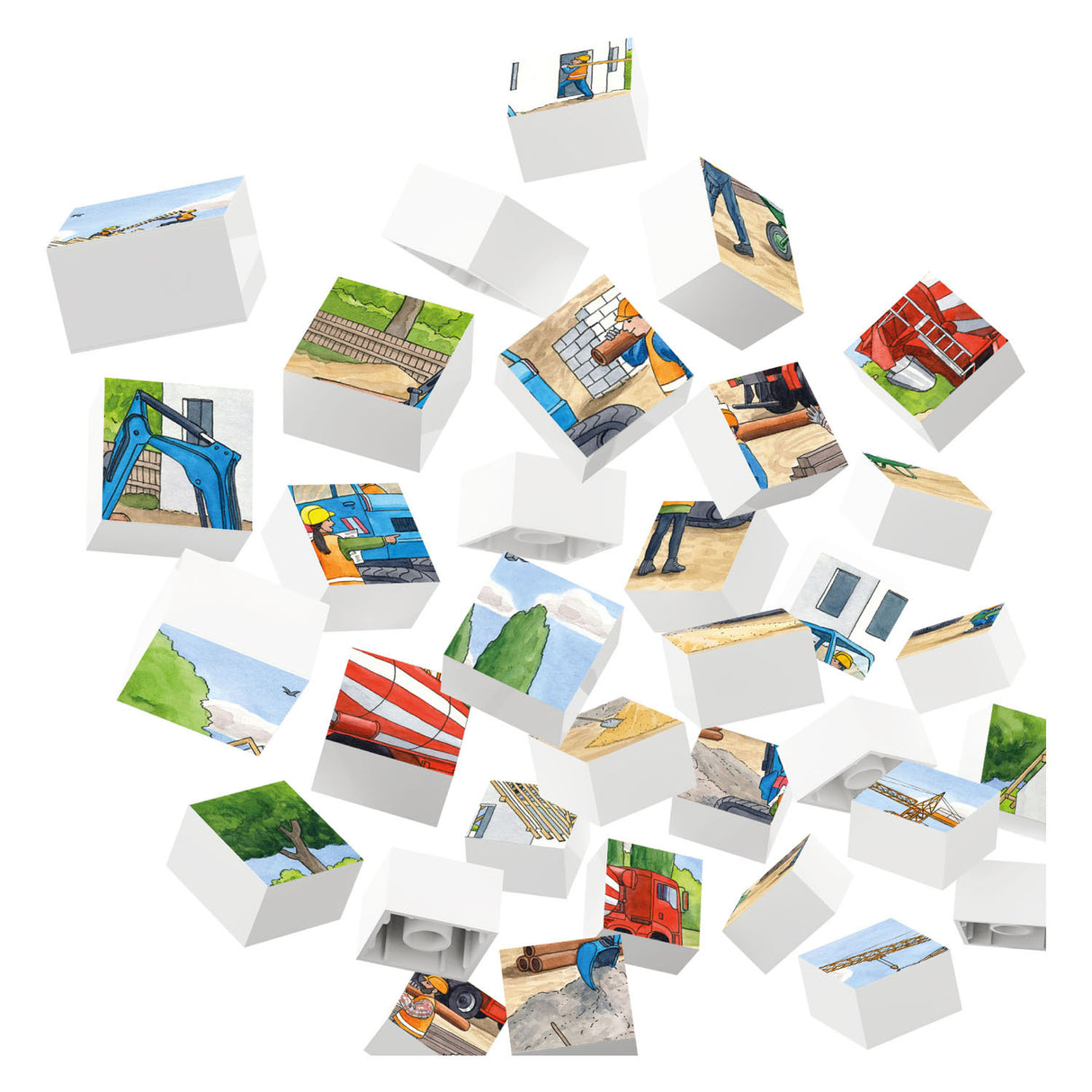Hubelino Block Puzzle On the Construction Site, 35 pcs.